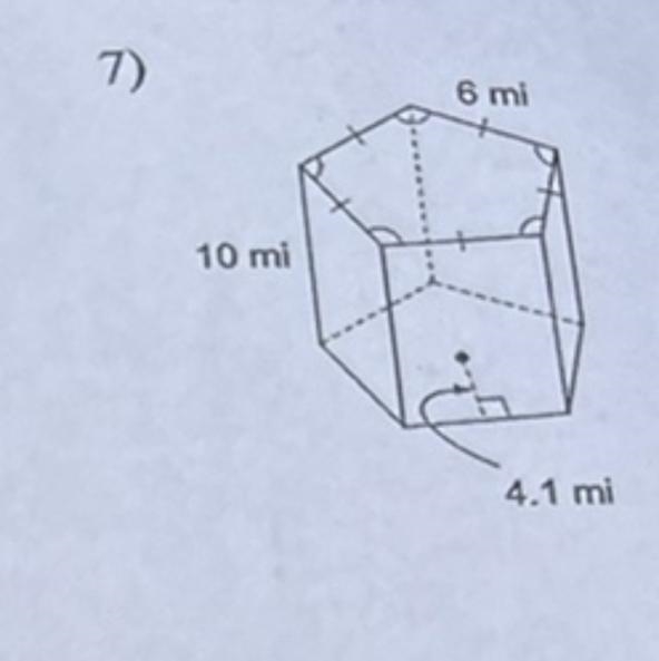 I need help with the work calculate the surface area of the figure-example-1