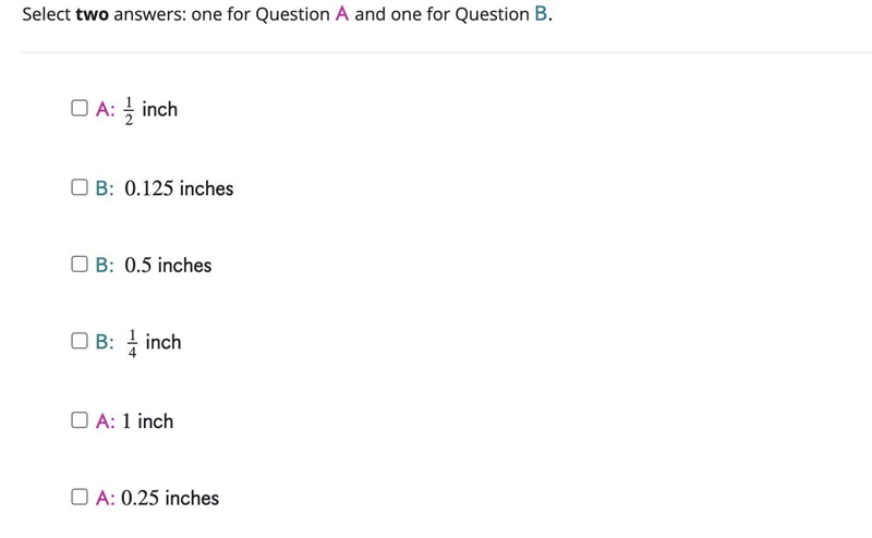 Examine the image of the ruler, which measures length in inches.: What is the smallest-example-2