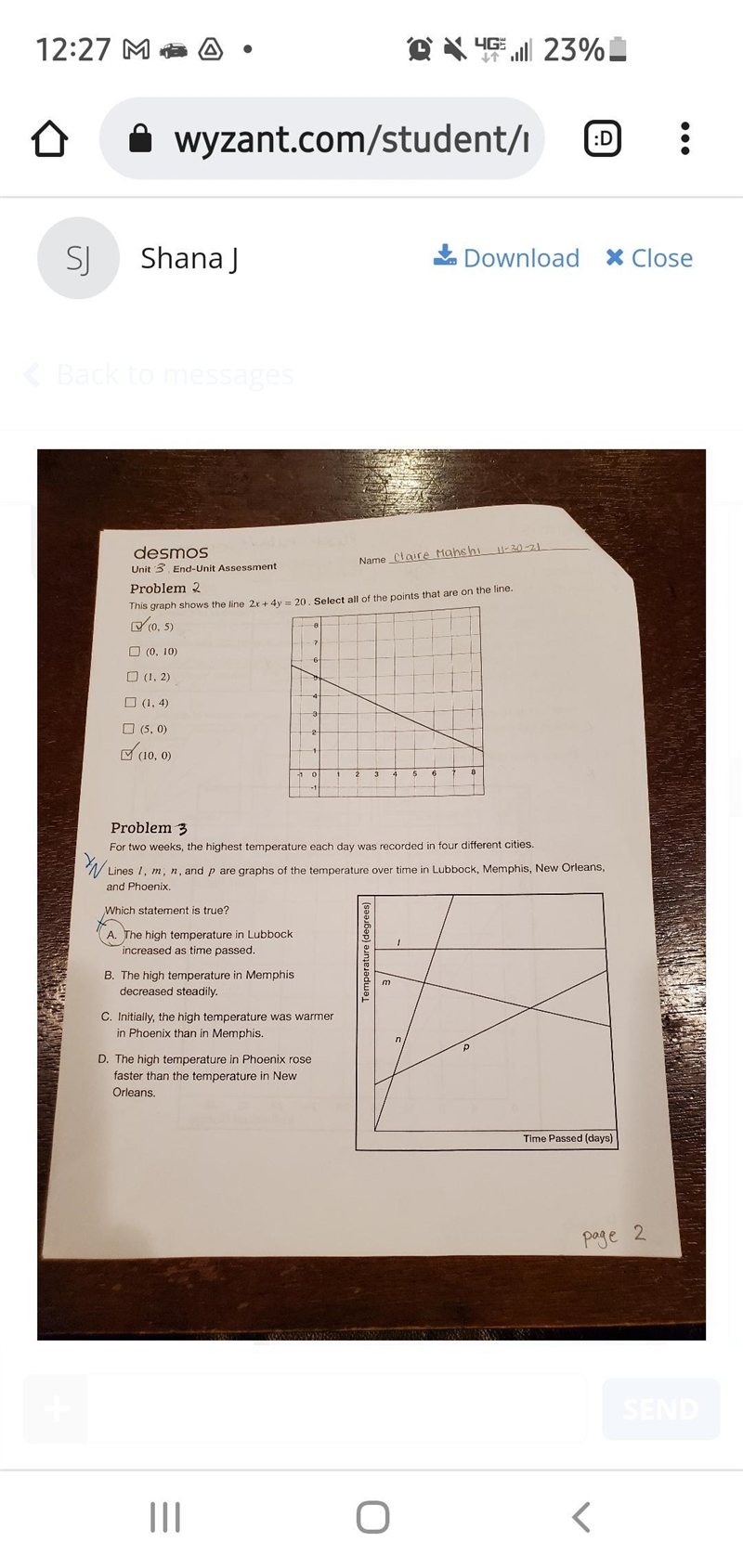 Can you please help with explaining correct answer for problem 3thanks-example-1