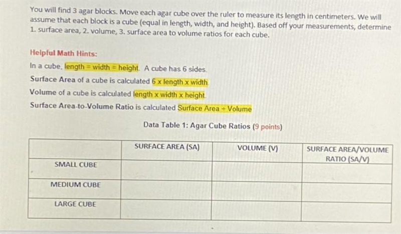 I need help with this questionSmall cube 8.3) medium cube 16.7) large cube 25.0-example-1