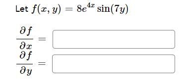 Calculate the partial derivatives of a function of two variables.-example-1