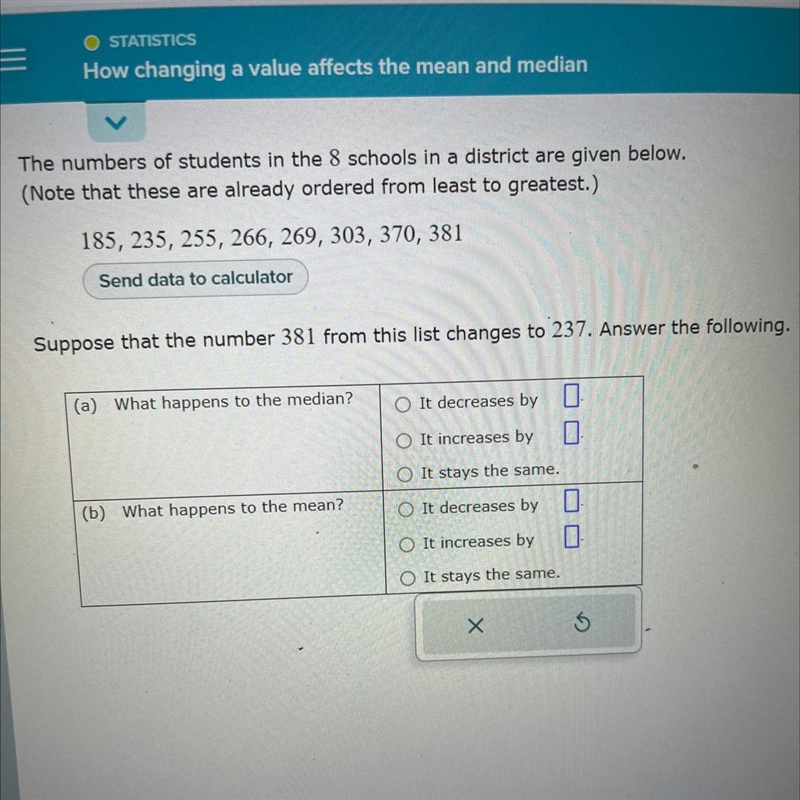 The numbers of students in the 8 schools in a district are given below. (Note that-example-1