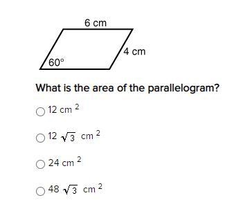 *100 points* What is the area of the parallelogram?-example-1