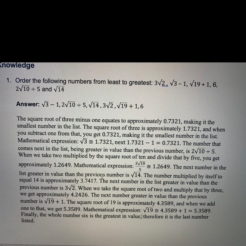 I dont want you to answer question for me, i have already answered it as shown in-example-1