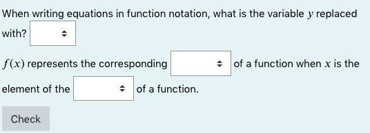 When writing equations in function notation, what is the variable replaced with?-example-1