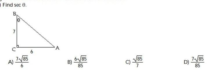 Use the Pythagorean Theorem to find the length of the missing side. Then find the-example-1