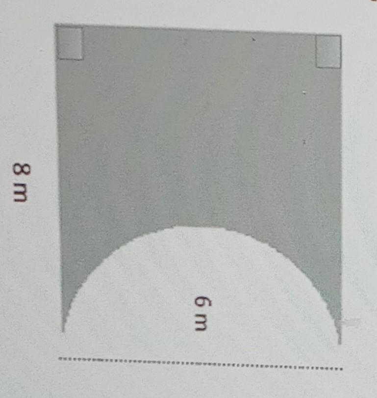 Find the perimeter of the shaded region of this composite figure.You can use 3.14 for-example-1