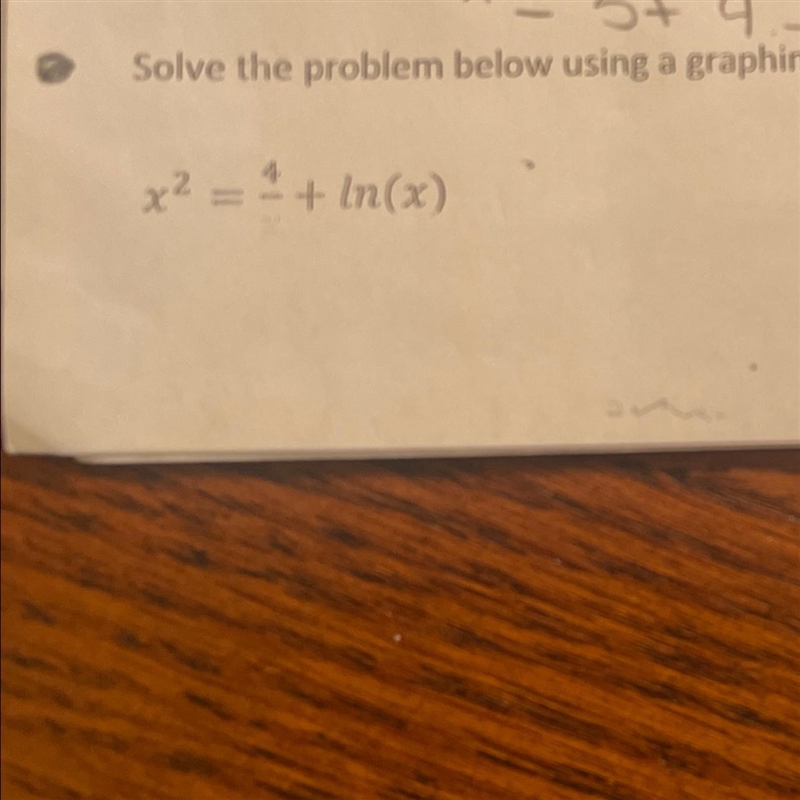 Solve the problem below using a graph calculator estimate your answer to fork Decimal-example-1