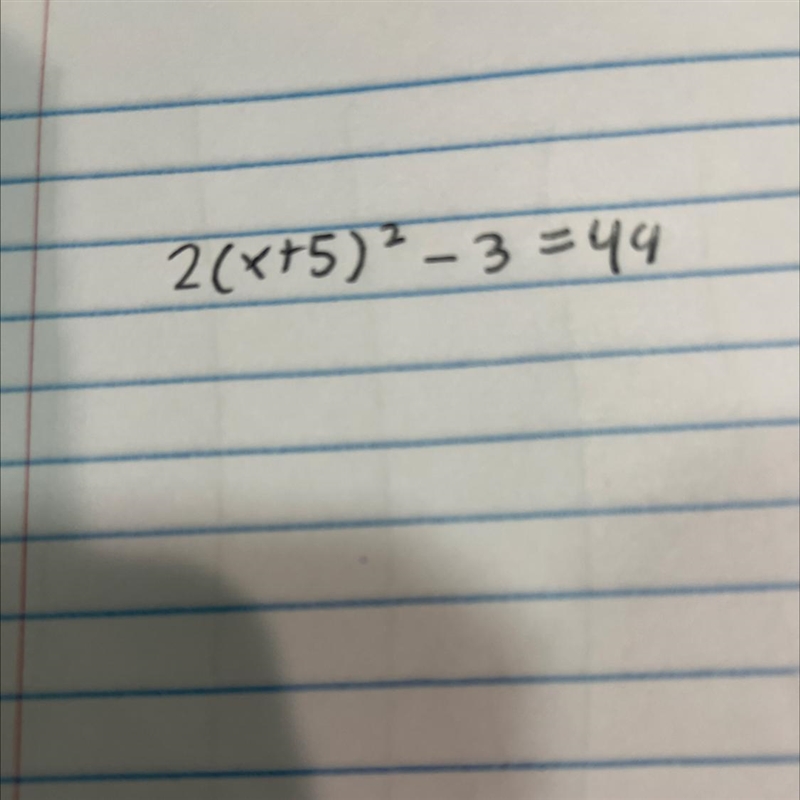 I need help with a problem with solving by square roots in quadratic equation.-example-1