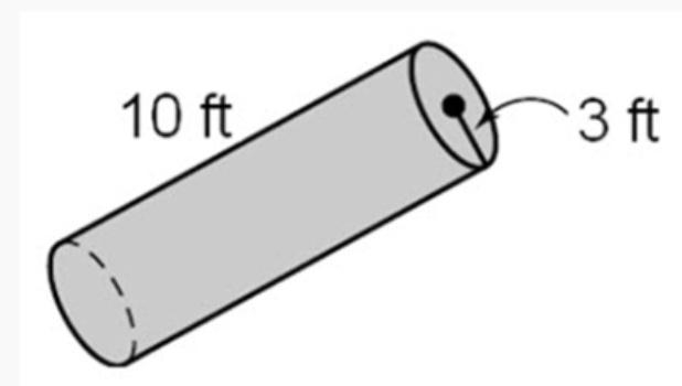 Find the surface area of the cylinderA). 188.4 ft^2B). 226.08 ft^2C). 244.92 ft^2D-example-1