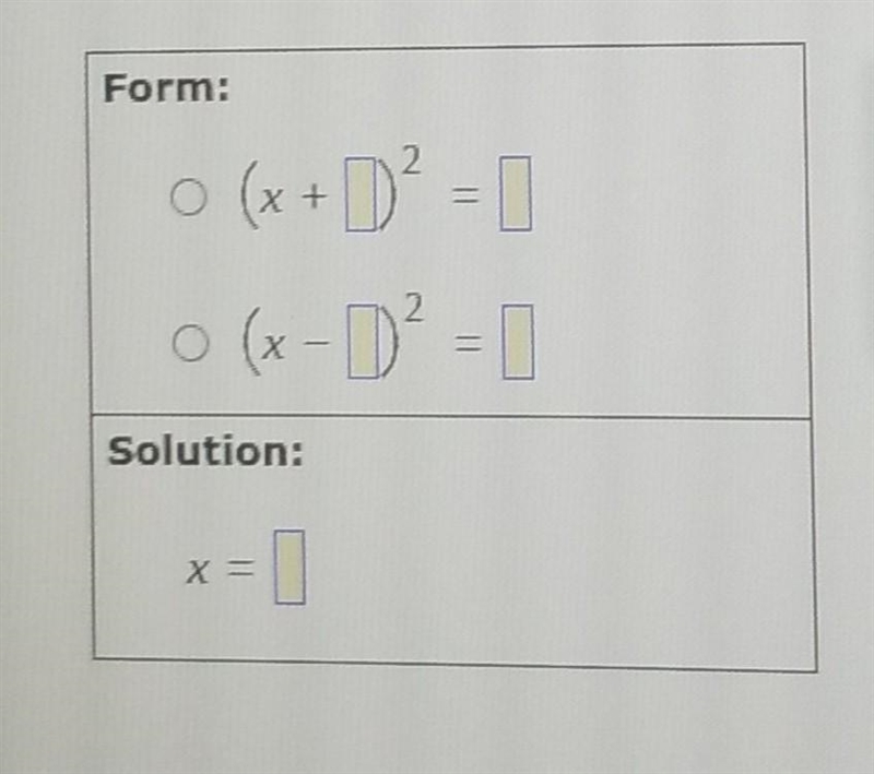 Solve the quadratic equation by completing the square.x^2+6x-1=0First choose the appropriate-example-1