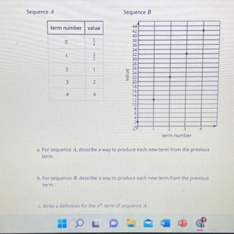 help me with this please d. write a definition for the n^th term of sequence Be. if-example-1