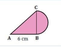 Find the area and the perimeter of the shaded regions below. Give your answer as a-example-1