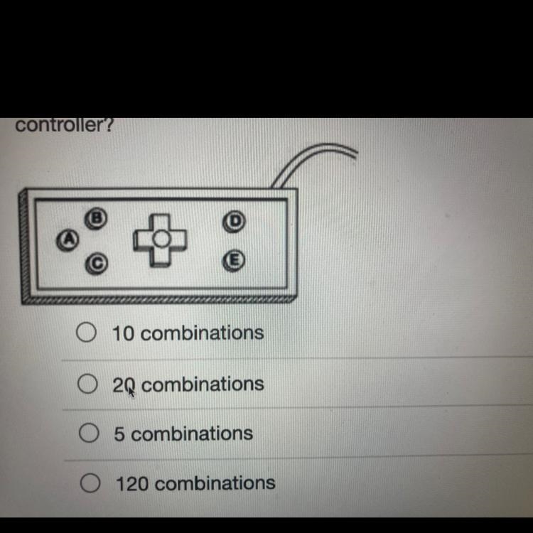 William is using the video game controller shown. The game William is playing has-example-1