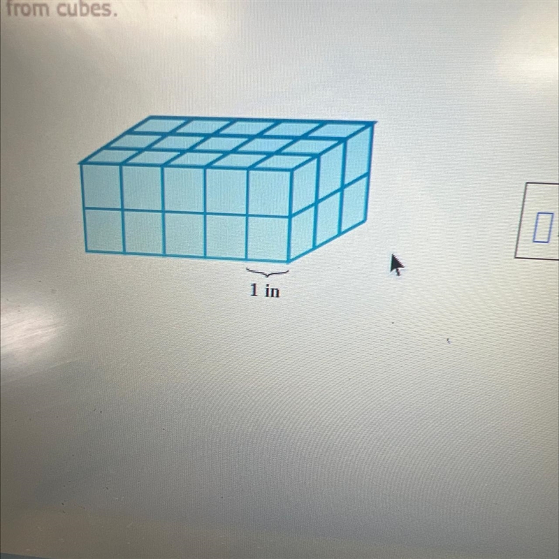 The solid below is made from cubes. Find Its volume.-example-1