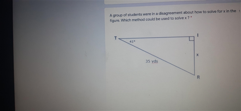 a group of students were in a disagreement about how to solve for x in the figure-example-1