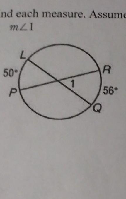 Find the measure. Assume that segments that appear to be tangent are tangent. A. m-example-1