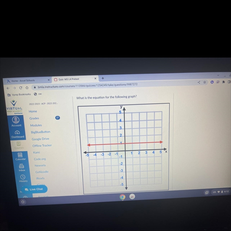 What is the equation of the following graph-example-1