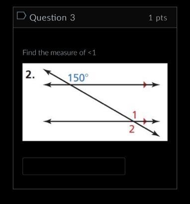 Find the measure of <1 and <2-example-1