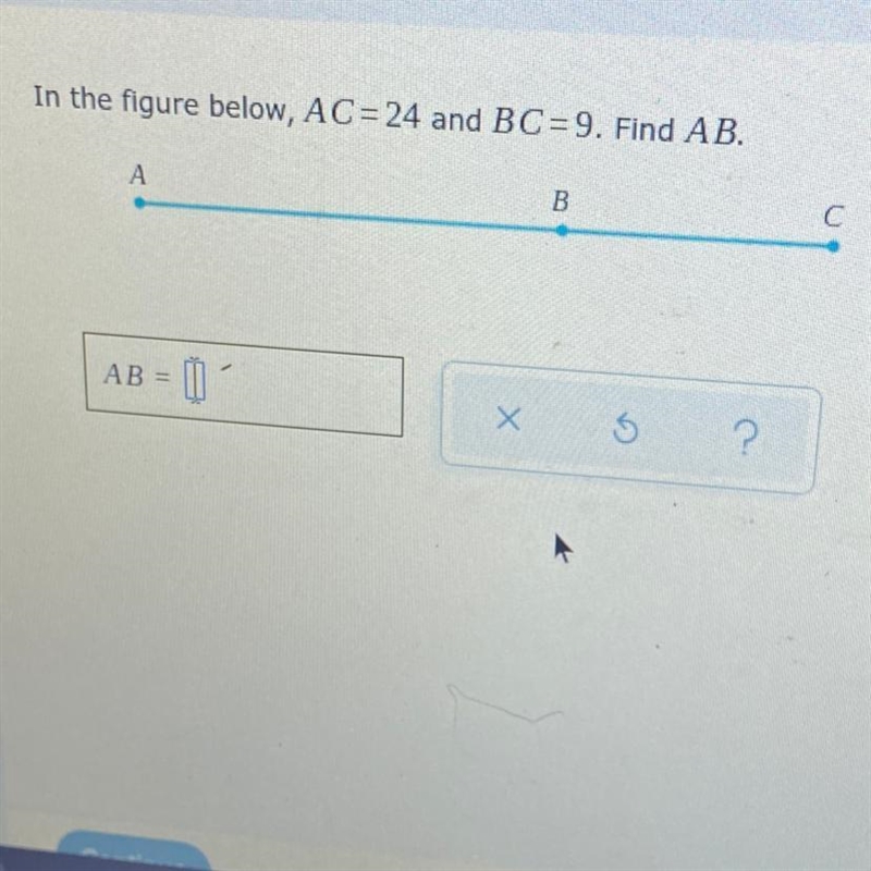 In the figure below ac=24 and bc=9 find ab-example-1