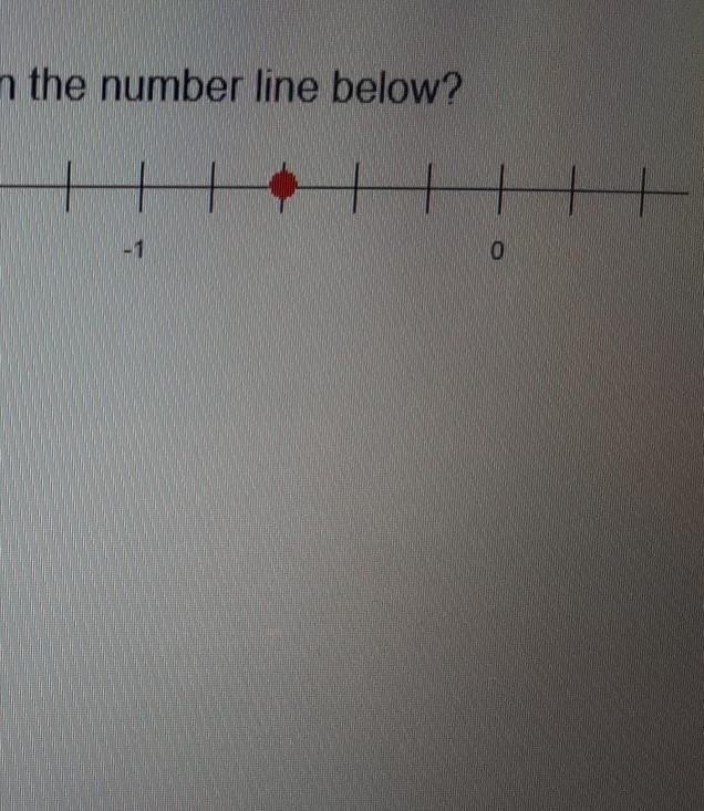 which is the absolute value of the number indicated on the number line below?A. -2/3B-example-1