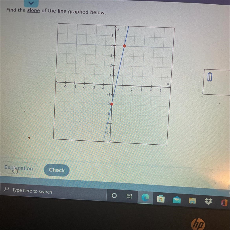 Help me find the slope I try couple time but ain’t get it right-example-1