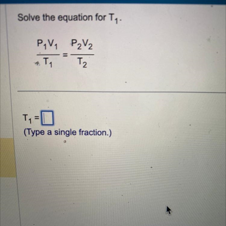 I don't understand this at all. Solve the equation for T1.-example-1