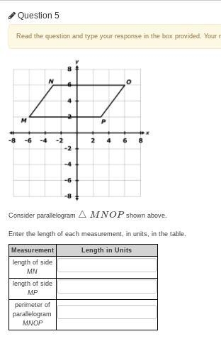 Enter the length of each measurement, in units, in the table.-example-1