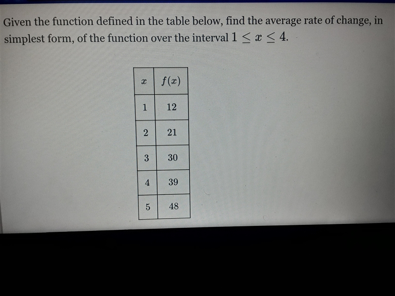 PLEASE HELP ME THIS IS URGENT!!!Given the function defined in the table below, find-example-1