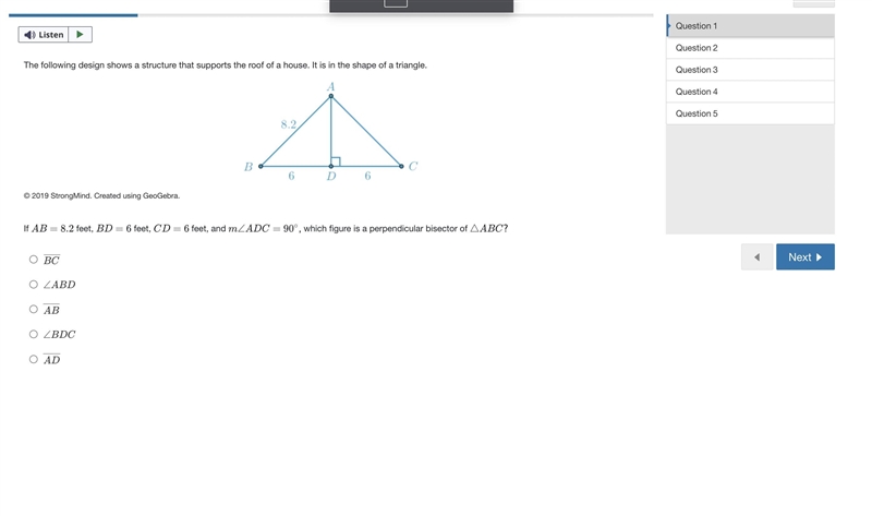 The following design shows a structure that supports the roof of a house. It is in-example-1