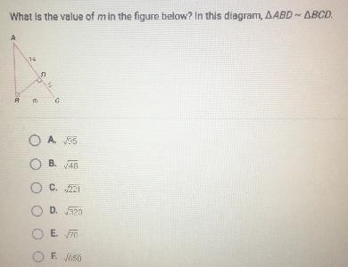 What is the value of min the figure below? In this diagram, AABD - ABCD.DS.mB. 48C-example-1