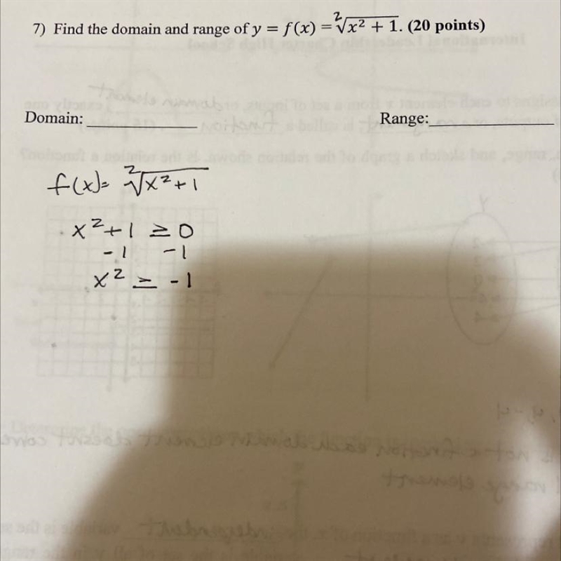 I need to know the following steps to find the range and domain.-example-1