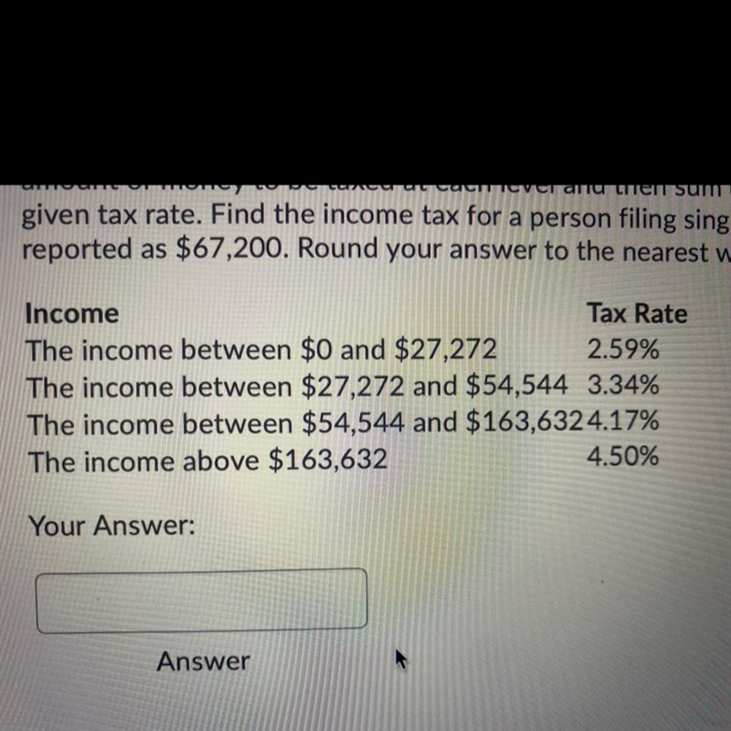 The 2020 Arizona graduate a tax rate is given in the table below for those filing-example-1