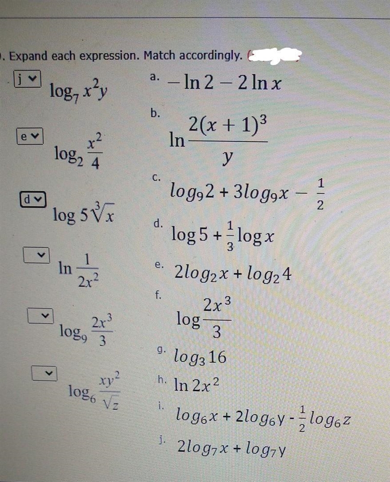 I need help with this problem can you put the answer choices in order for the one-example-1