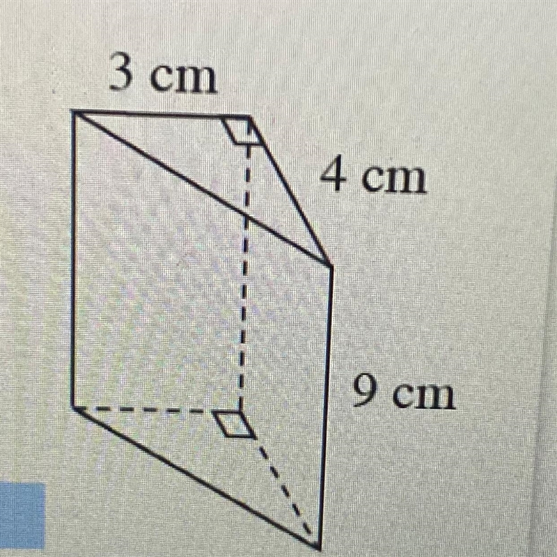 B. Find the surface area of the triangular prism. Remember that the surface area includes-example-1