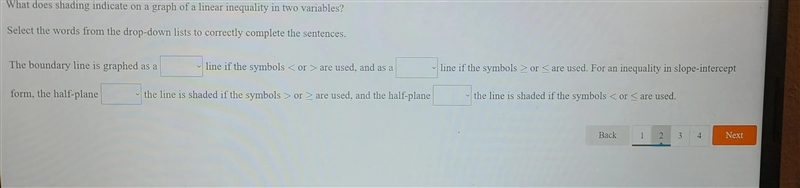 Need help with this problem drop down 1, 2 dashed, soliddrop down 3 4 below, above-example-1