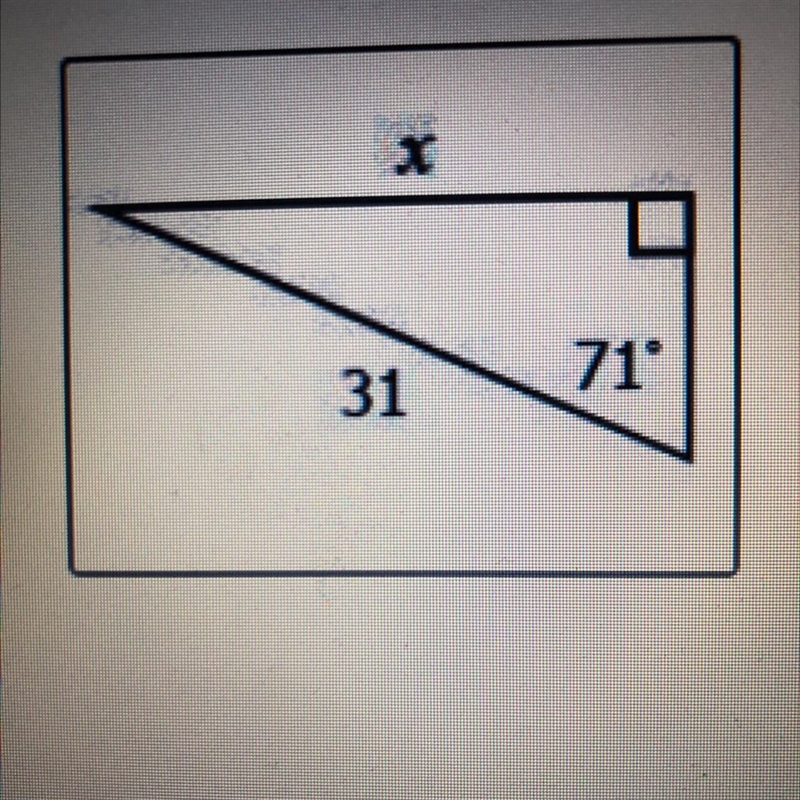 Solve the missing sides by using the trig function and choose a answer down below-example-1