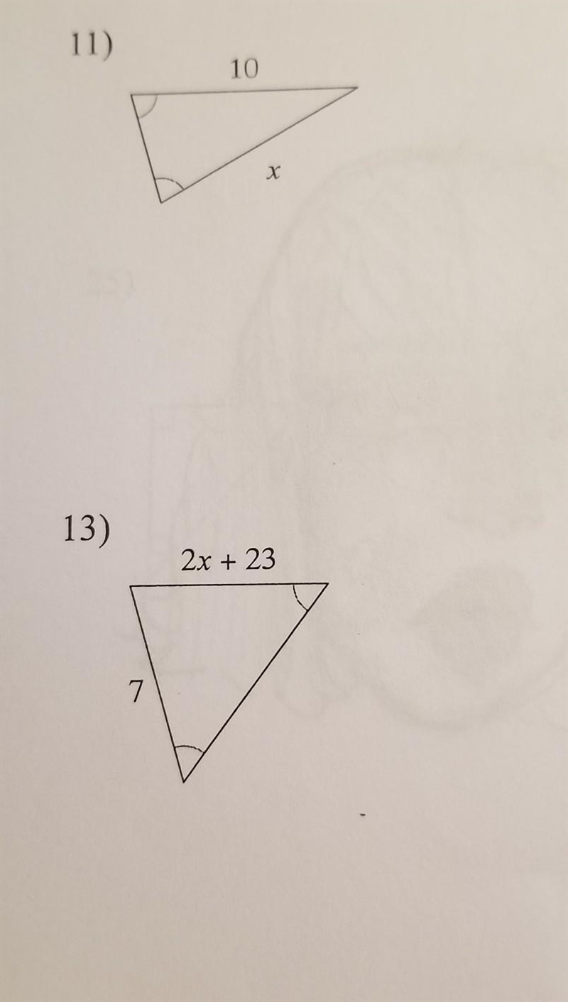 Help me find x for both, please?​-example-1