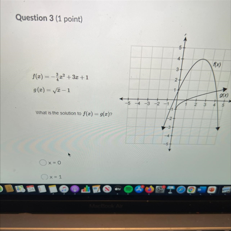 F(x) = 3/4 x^2+3x+1 g(C)=x-1 Please help-example-1