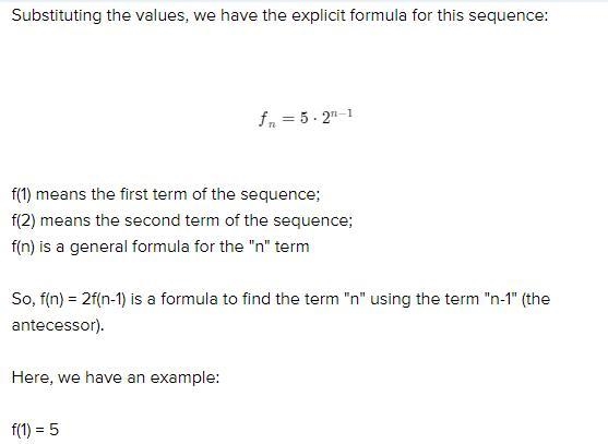 write an explicit formula for the sequence determined by the recursion formula: f-example-2