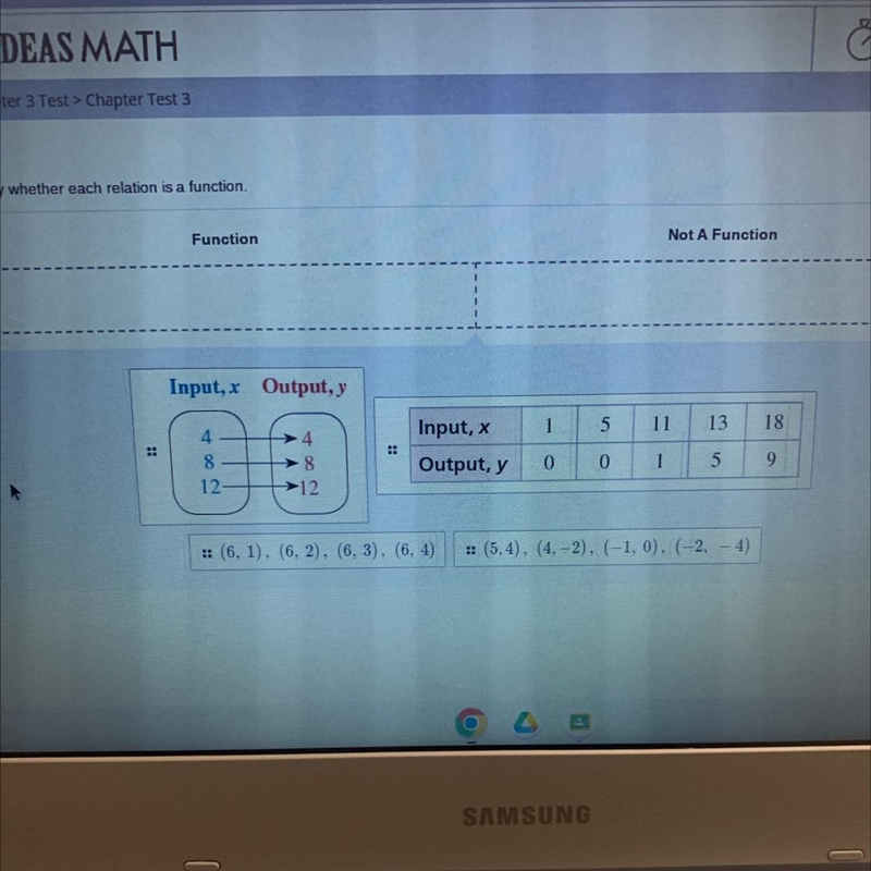 Identify which is a function and which are not-example-1