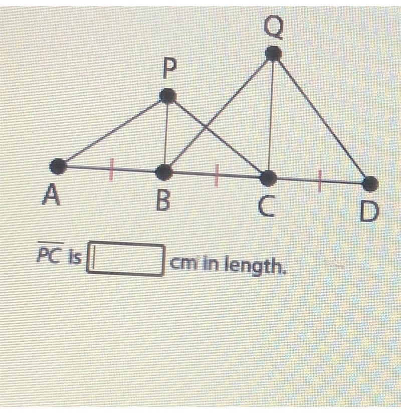 Use the diagram to find lengths. BP is the perpendicular blsector of AC. QC is the-example-1