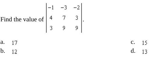 Find the value of (-1, -3, -2) (4, 7, 3) (3, 9, 9)-example-1