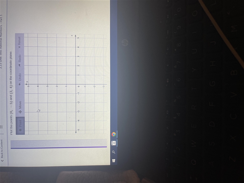 Plot the points (0, -5) and (2,4) on the coordinate plane-example-1