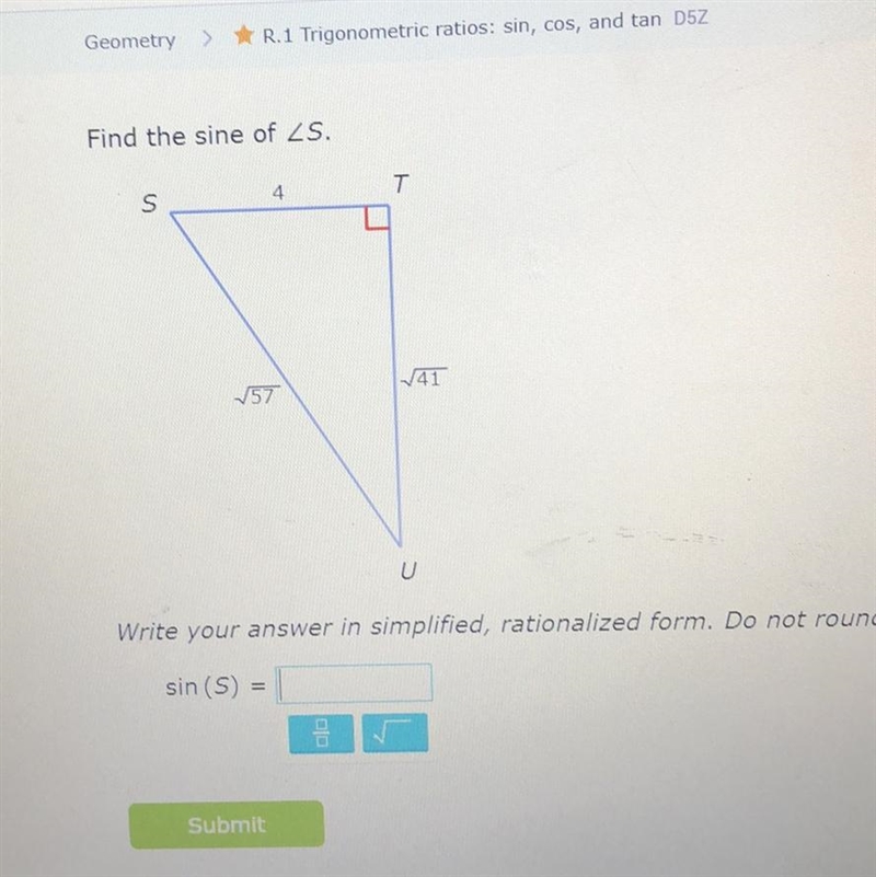 I need help with a trig question. i don't know how to do trig.-example-1