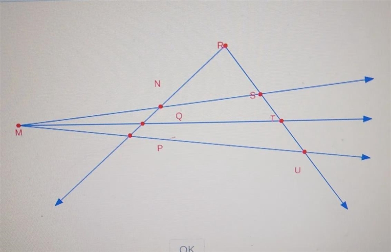 Name two rays that contain the following line segments: • QP• SU (the options for-example-1