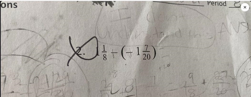 How do you show the way to solve the following:1 1/8 - (-1 7/20)-example-1