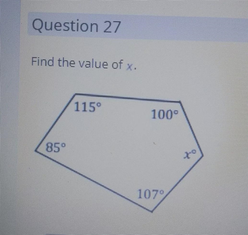 Can someone please help me find the valu of x?-example-1