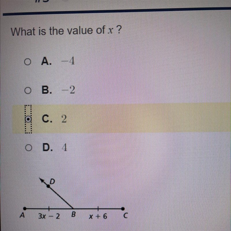 What is the value of x-example-1