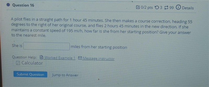 I have an advanced trig equation involving non-right triangles it is a word problem-example-1